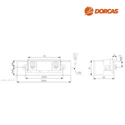ELEKTROZACZEP 50 REWERSYJNY, ZAPADKA Z REGULACJĄ, 12V DC DORCAS ELEKTROZACZEP 50 REWERSYJNY, ZAPADKA Z REGULACJĄ, 12V DC DORCAS