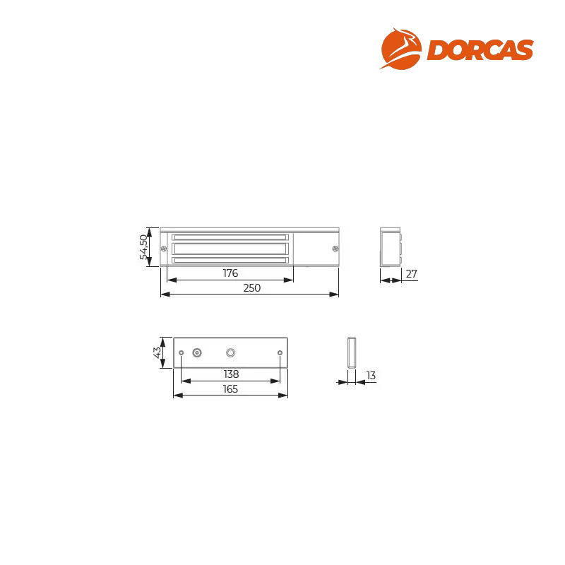 ZWORA ELEKTROMAGNETYCZNA 280kg, 12/24VDC, DIODA LED, CZUJNIK HALLA, KONTAKTRON DORCAS ZWORA ELEKTROMAGNETYCZNA 280kg, 12/24VDC, DIODA LED, CZUJNIK HALLA, KONTAKTRON DORCAS