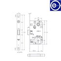 ZAMEK STV MAGNETYCZNY 90KL E50mm LAKIEROWANY NA BIAŁO STV