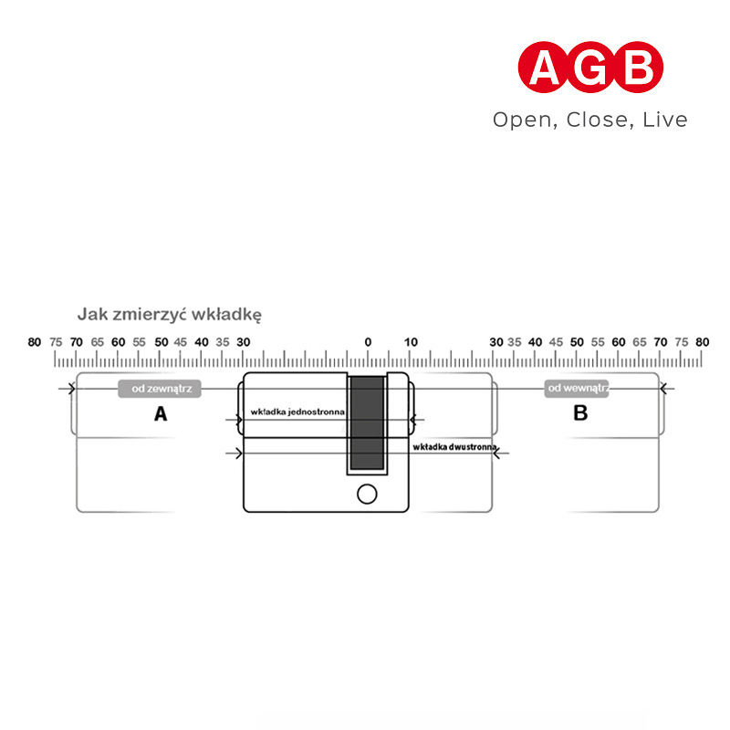 WKŁADKA AGB Z GAŁKĄ G65/35 MOD.600 CZARNA WKŁADKA AGB Z GAŁKĄ G65/35 MOD.600 CZARNA