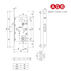 ZAMEK AGB MAGNETYCZNY WAVE WC 50 F18 BIAŁY ZAMEK AGB MAGNETYCZNY WAVE WC 50 F18 BIAŁY