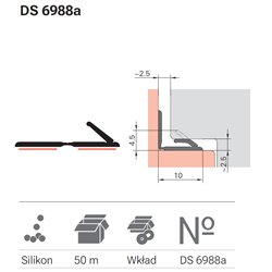 USZCZELKA DEVENTER DS 6988 CZARNA