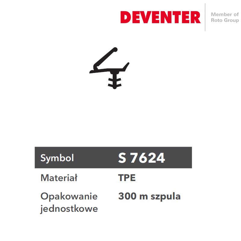 USZCZELKA DEVENTER S 7624 BRĄZ