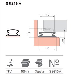 USZCZELKA DEVENTER S 9216A CZARNA