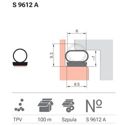 USZCZELKA DEVENTER S 9612A BIAŁA