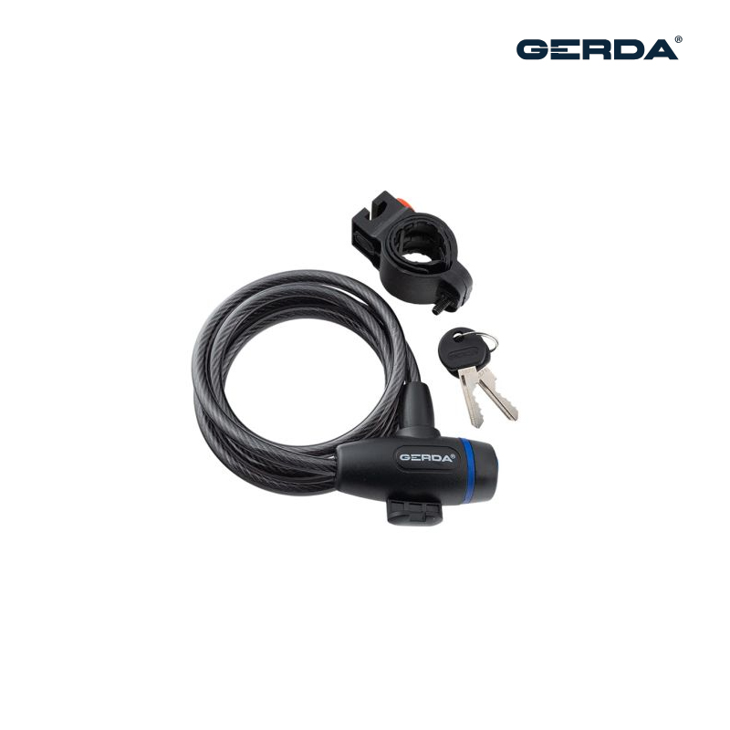 GERDA FLEX 1200/10S ZAPIĘCIE ROWEROWE LINKA, KORPUS OKRĄGŁY Z UCHWYTEM, CZARNY GERDA FLEX 1200/10S ZAPIĘCIE ROWEROWE LINKA, KORPUS OKRĄGŁY Z UCHWYTEM, CZARNY