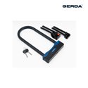 GERDA ULTRA STRONG PLUS 320/165L ZAPIĘCIE ROWEROWE U-LOCK, JARZMO KWADRATOWE 14 MM, Z UCHWYTEM TRANSPORTOWYM, CZARNY