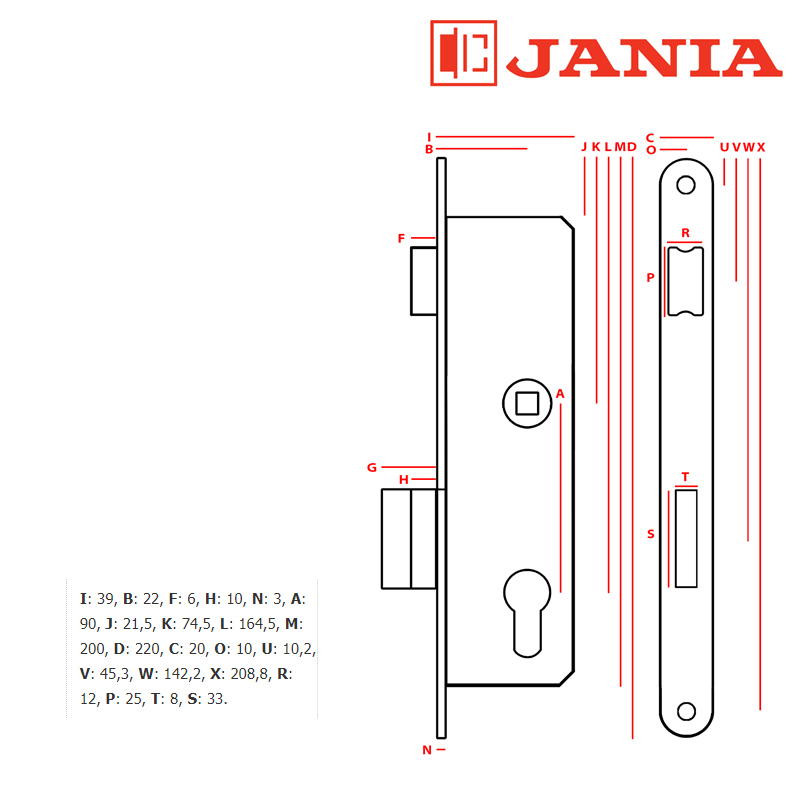ZAMEK JANIA ROLKA KLUCZ Z078 ZAMEK JANIA ROLKA KLUCZ Z078