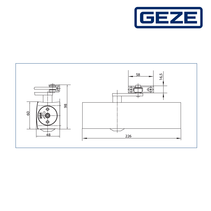 SAMOZAMYKACZ GEZE TS 2000 NVBC BEZ RAMIENIA ANTRACYT 207073 SAMOZAMYKACZ GEZE TS 2000 NVBC BEZ RAMIENIA ANTRACYT 207073