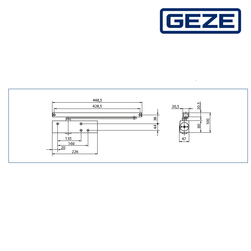 SAMOZAMYKACZ GEZE TS 3000 V BEZ SZYNY CZARNY 119583 SAMOZAMYKACZ GEZE TS 3000 V BEZ SZYNY CZARNY 119583