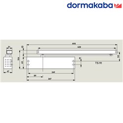 SAMOZAMYKACZ DORMAKABA TS 91 B (EN 3) SREBRNY SAMOZAMYKACZ DORMAKABA TS 91 B (EN 3) SREBRNY