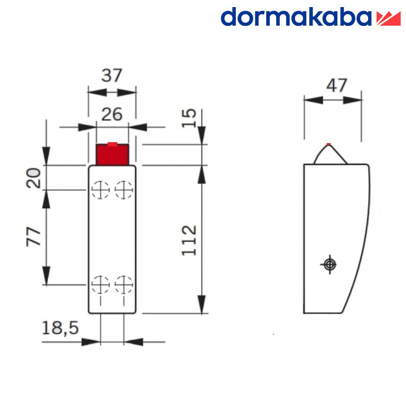 DORMAKABA RYGLOWANIE WERT. PHX 03F G+D, SREBRNY