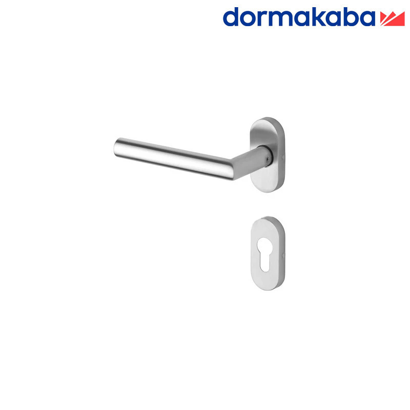 KLAMKA DORMAKABA 1/2 PURE 8906 6621/6679 PZ LEWA OWAL, L-FORM, 8MM