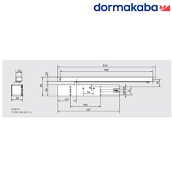 SAMOZAMYKACZ DORMAKABA TS 98 XEA (1-6) Z PŁYTĄ BIAŁY SZER. SKRZYD. DO: 1400MM SAMOZAMYKACZ DORMAKABA TS 98 XEA (1-6) Z PŁYTĄ BIAŁY SZER. SKRZYD. DO: 1400MM