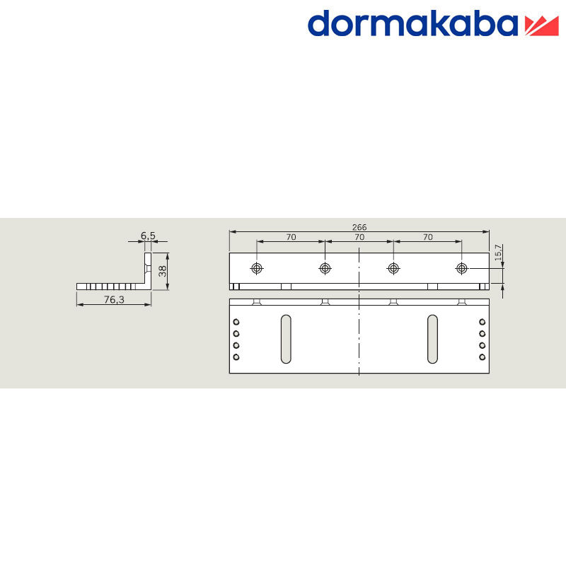 ELEMENT MONTAŻOWY DORMAKABA AML 1200 ZESTAW WSPORNIKÓW  L