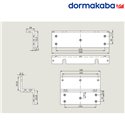 ELEMENT MONTAŻOWY DORMAKABA AMZL 1200 ZESTAW WSPORNIKÓW Z I L