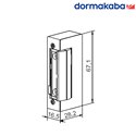 ELEKTROZACZEP DORMAKABA DES 7 SLIM, 24V DC, ( NO ) REWERSYJNY SYMETRYCZNY 16,5X67,1 MM