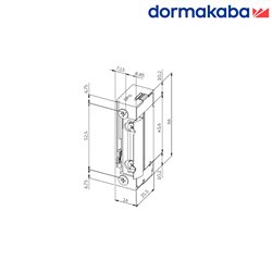 ELEKTROZACZEP DORMAKABA BASIC XS E, 12-24V AC/DC, ( NC ) Z ODBLOKOWANIEM ELEKTROZACZEP DORMAKABA BASIC XS E, 12-24V AC/DC, ( NC ) Z ODBLOKOWANIEM