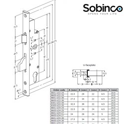 ZAMEK SOBINCO 8601 U24 32 BĘB ZAPADKOWY ZAMEK SOBINCO 8601 U24 32 BĘB ZAPADKOWY