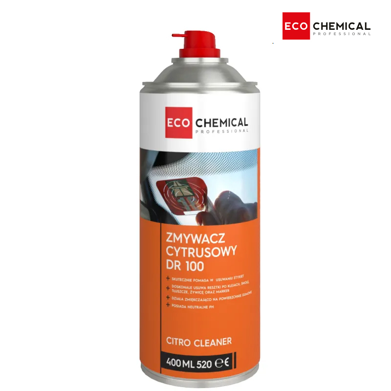 DR 100 ZMYWACZ CYTRUSOWY DO KLEJÓW I ETYKIET 400 ML ECO CHEMICAL