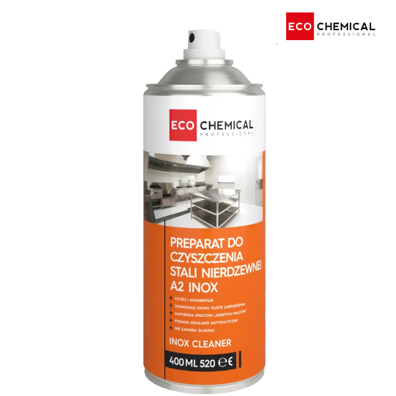 A2 INOX PREPARAT DO CZYSZCZENIA STALI NIERDZEWNEJ CLENAER 400 ML ECO CHEMICAL