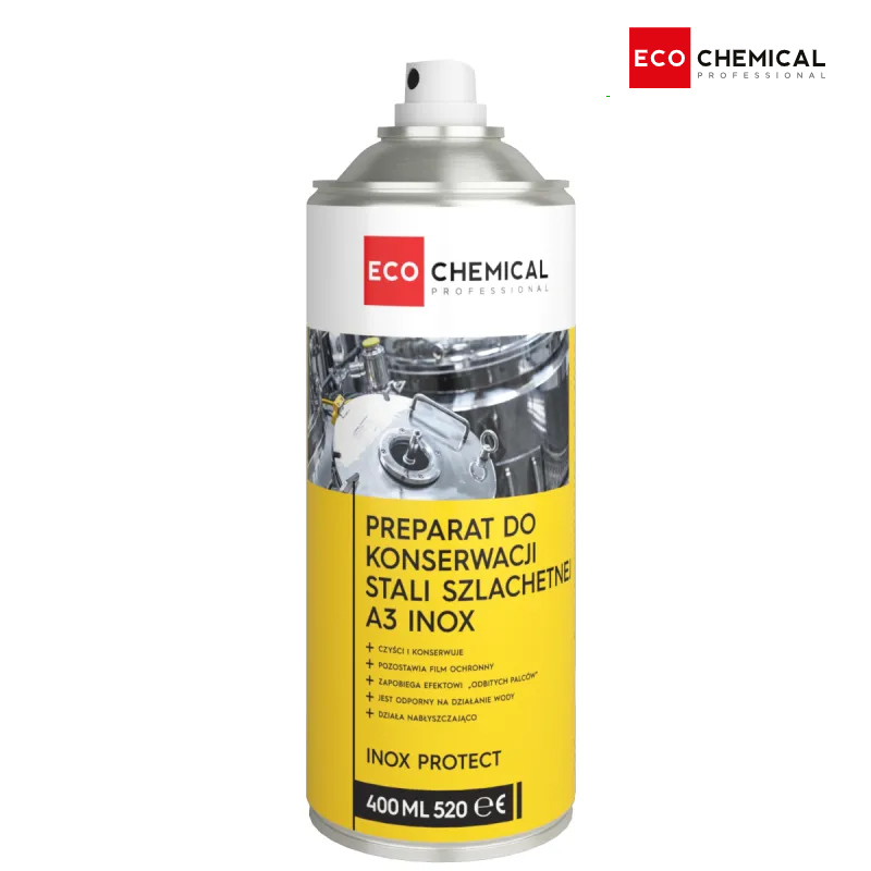 A3 INOX PREPARAT DO KONSERWACJI STALI SZLACHETNEJ PROTECT 400 ML ECO CHEMICAL