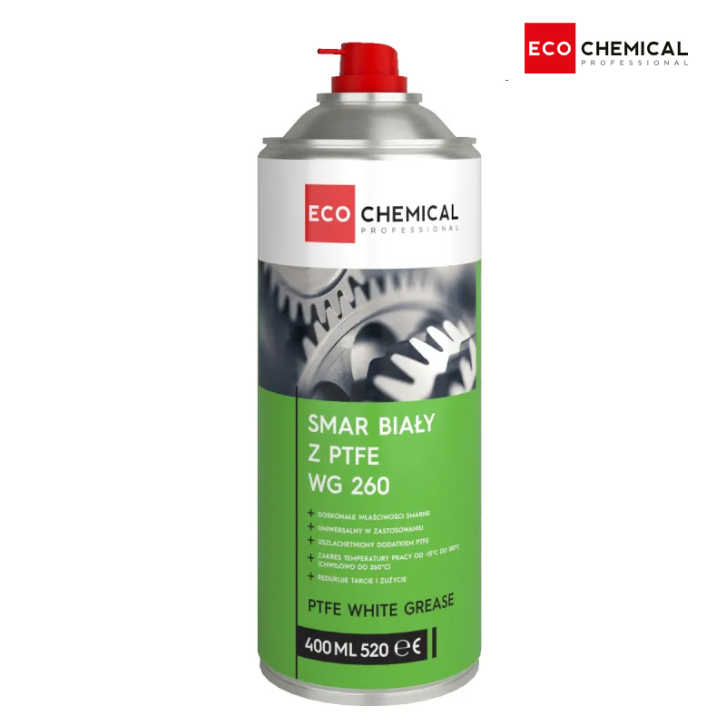 WG 260 SMAR BIAŁY UNIWERSALNY Z PTFE SPRAY 400 ML ECO CHEMICAL