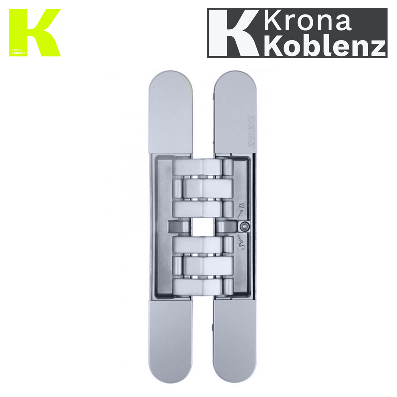 Zawias KU-BI7 7200 chrom satyna z nasadkami