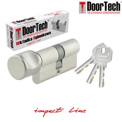 WKŁADKA Z GAŁKĄ DOORTECH IMPACT LINE 40/50G NIKIEL SATYNA WKŁADKA Z GAŁKĄ DOORTECH IMPACT LINE 40/50G NIKIEL SATYNA
