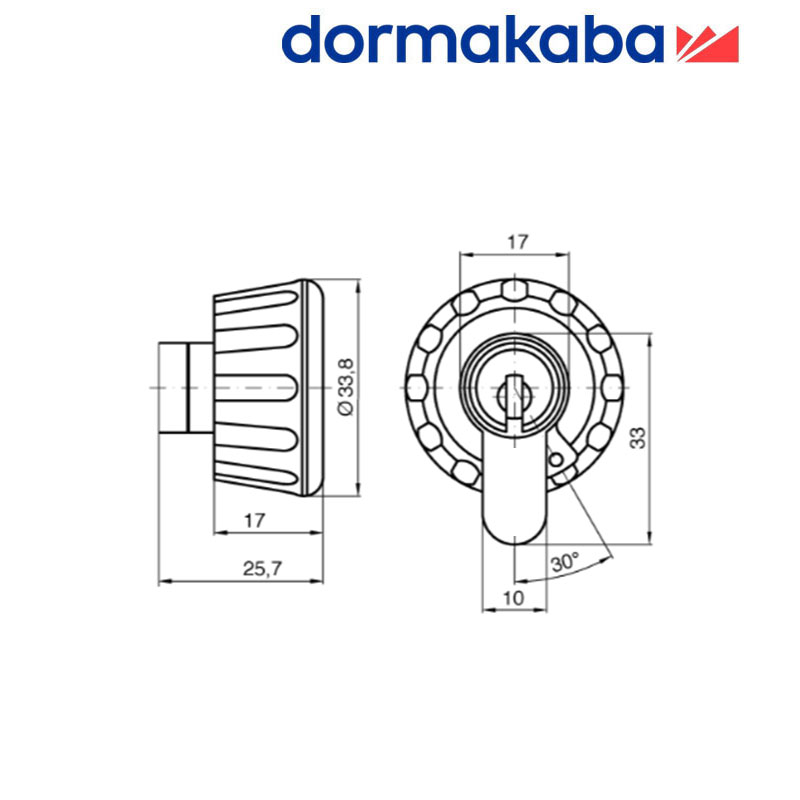 WKŁADKA DORMAKABA EXPERT CROSS LAM Z GAŁKĄ OD 40 40/40 NIKIEL SATYNA WKŁADKA DORMAKABA EXPERT CROSS LAM Z GAŁKĄ OD 40 40/40 NIKIEL SATYNA
