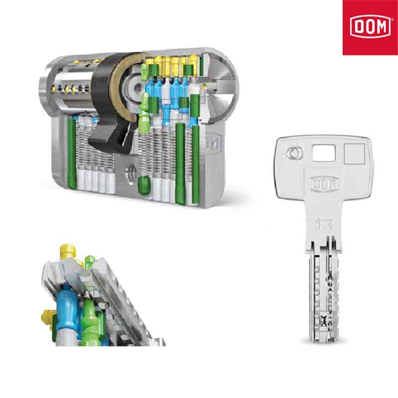 WKŁADKA DOM SICHERHEITSTECHNIK IX TWIDO Z GAŁKĄ OD 30 30/30 NIKIEL SATYNA WKŁADKA DOM SICHERHEITSTECHNIK IX TWIDO Z GAŁKĄ OD 30 30/30 NIKIEL SATYNA