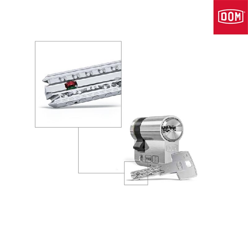 WKŁADKA DOM SICHERHEITSTECHNIK IX TWIDO Z GAŁKĄ OD 40 40/60 NIKIEL SATYNA WKŁADKA DOM SICHERHEITSTECHNIK IX TWIDO Z GAŁKĄ OD 40 40/60 NIKIEL SATYNA