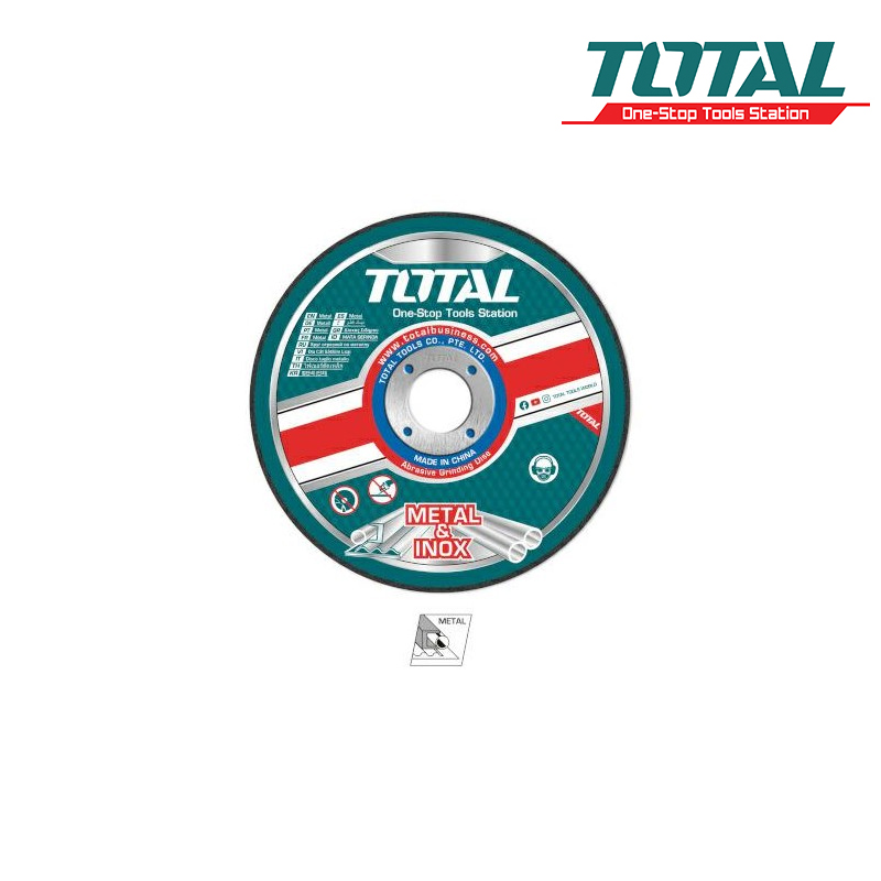 TOTAL TARCZE DO CIĘCIA METALU 125×1,2×22,2 MM 10SZT. TAC2211255