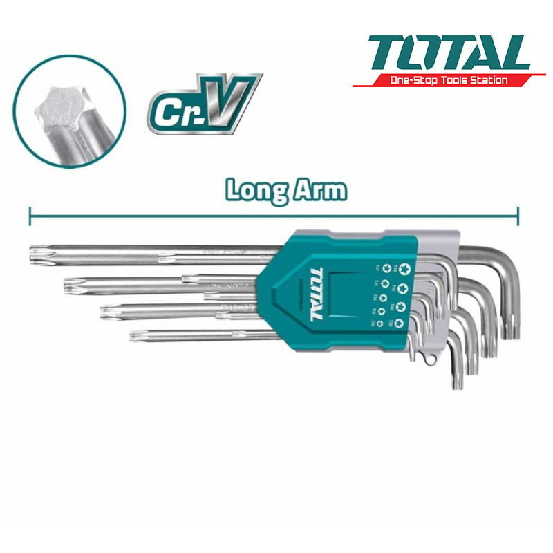 TOTAL KLUCZE TORX ZESTAW 9SZT. THT106392