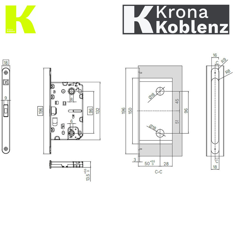 ZAMEK MAGNETYCZNY SPINOFF BASIC 96WC KWADRAT 6mm E50mm LAKIEROWANY NA CZARNO ZAMEK MAGNETYCZNY SPINOFF BASIC 96WC KWADRAT 6mm E50mm LAKIEROWANY NA CZARNO