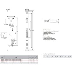 ZAMEK KARO ROMB ZAPADKOWY KC-30 041005 CZOŁO U K80009275 ZAMEK KARO ROMB ZAPADKOWY KC-30 041005 CZOŁO U K80009275