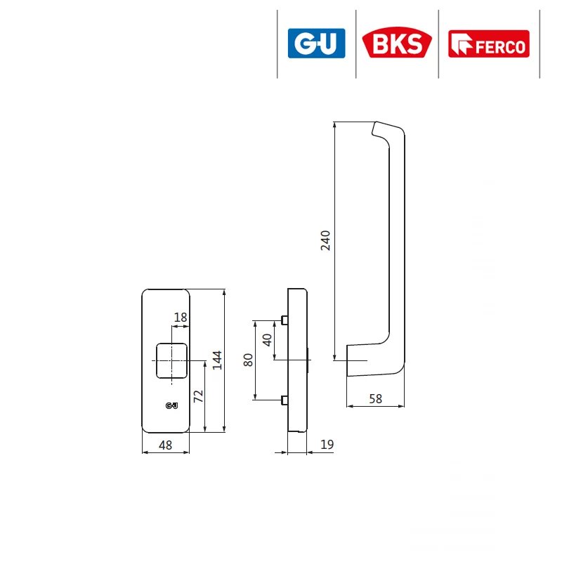 G-U ZESTAW PSK KLAMKI DIRIGENT KOLOR F4 LEWY G-U ZESTAW PSK KLAMKI DIRIGENT KOLOR F4 LEWY