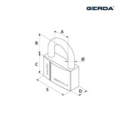 KŁÓDKA GERDA BRASS LINE KMZ S40 ZESTAW 2-TWINS KŁÓDEK MOSIĘŻNYCH KŁÓDKA GERDA BRASS LINE KMZ S40 ZESTAW 2-TWINS KŁÓDEK MOSIĘŻNYCH