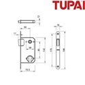 ZAMEK MAGNETYCZNY TUPAI 3598X50-152, WKŁADKA 85MM, BIAŁY ZAMEK MAGNETYCZNY TUPAI 3598X50-152, WKŁADKA 85MM, BIAŁY