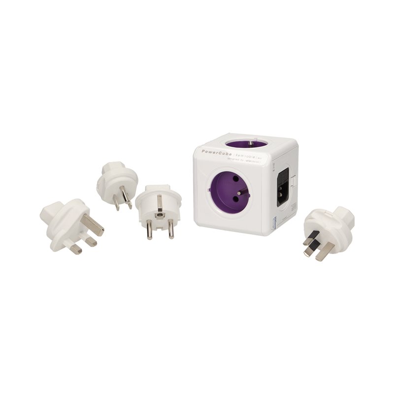 ROZGAŁĘŹNIK POWER CUBE REWIRABLE + 4 WTYCZKI PODRÓŻNE ORNO ROZGAŁĘŹNIK POWER CUBE REWIRABLE + 4 WTYCZKI PODRÓŻNE ORNO