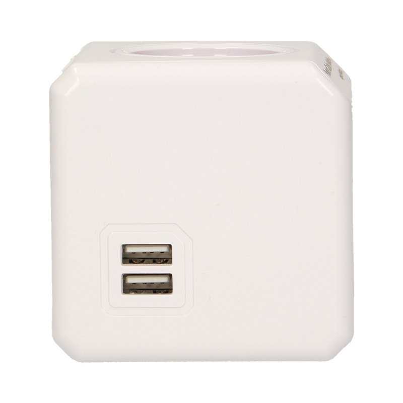 ROZGAŁĘŹNIK POWER CUBE REWIRABLE USB + 4 WTYCZKI PODRÓŻNE ORNO ROZGAŁĘŹNIK POWER CUBE REWIRABLE USB + 4 WTYCZKI PODRÓŻNE ORNO