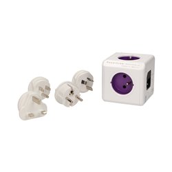 ROZGAŁĘŹNIK POWER CUBE REWIRABLE USB + 4 WTYCZKI PODRÓŻNE ORNO ROZGAŁĘŹNIK POWER CUBE REWIRABLE USB + 4 WTYCZKI PODRÓŻNE ORNO