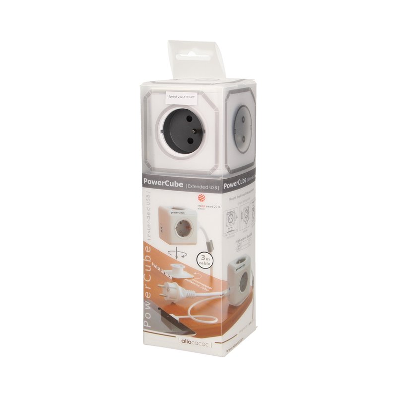 PRZEDŁUŻACZ POWERCUBE EXTENDED USB Z PRZEWODEM 3M ORNO PRZEDŁUŻACZ POWERCUBE EXTENDED USB Z PRZEWODEM 3M ORNO