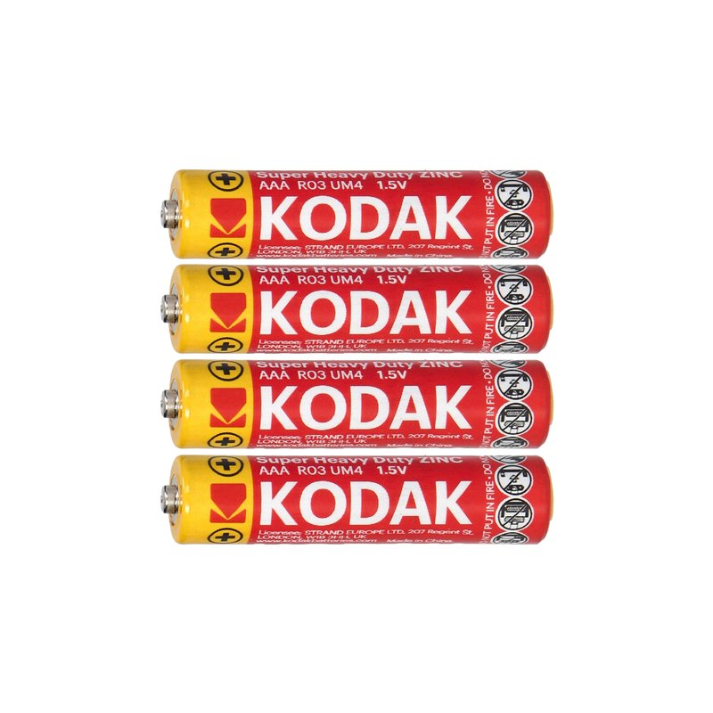 BATERIE KODAK ZINC SUPER HEAVY DUTY AAA LR03, 4 SZT. FOLIA ORNO BATERIE KODAK ZINC SUPER HEAVY DUTY AAA LR03, 4 SZT. FOLIA ORNO