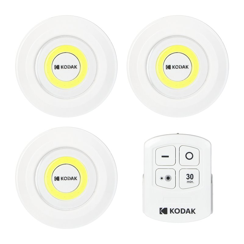 LAMPKI MEBLOWE KODAK LED, 130LM, IP42,  11 X AAA, PILOT, KOMPLET 3 SZT. ORNO