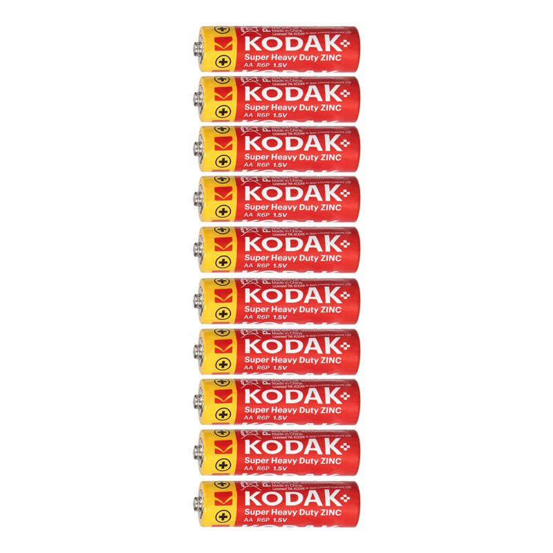 BATERIE KODAK ZINC SUPER HEAVY DUTY AA LR6, 10 SZT. ORNO BATERIE KODAK ZINC SUPER HEAVY DUTY AA LR6, 10 SZT. ORNO