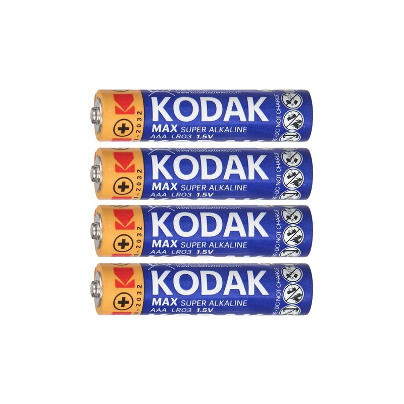 BATERIE KODAK MAX ALKALINE AAA LR03, 4 SZT. ORNO BATERIE KODAK MAX ALKALINE AAA LR03, 4 SZT. ORNO