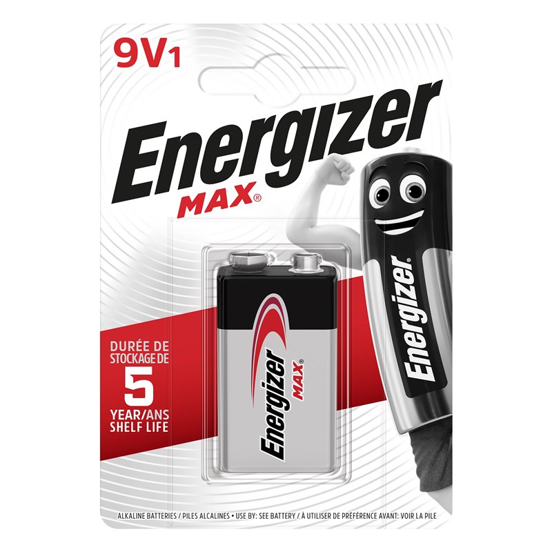 BATERIA ENERGIZER MAX 9V 6LR61, 1 SZT. ORNO BATERIA ENERGIZER MAX 9V 6LR61, 1 SZT. ORNO