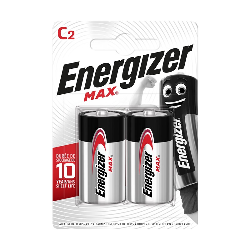 BATERIE ENERGIZER MAX C LR14, 2 SZT. ORNO BATERIE ENERGIZER MAX C LR14, 2 SZT. ORNO