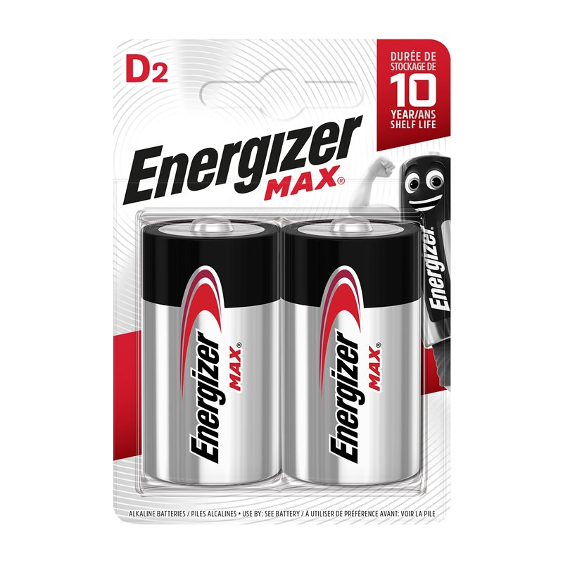 BATERIE ENERGIZER MAX D LR20, 2 SZT. ORNO BATERIE ENERGIZER MAX D LR20, 2 SZT. ORNO